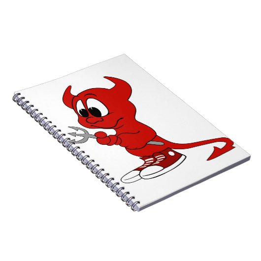 Carnet Devil Red Demon Cartoon Satan Evil Hell Heure (Côté Droit)