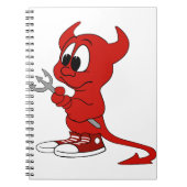 Carnet Devil Red Demon Cartoon Satan Evil Hell Heure (Devant)