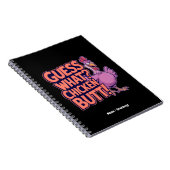 Carnet Devine quoi ? Un derrière de poulet ! Design amusa (Côté Droit)