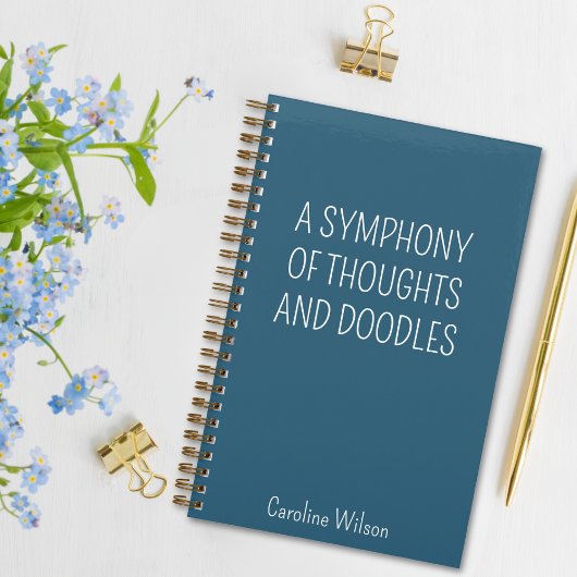 Carnet Devis amusant Turquoise Best Funny Cadeau Minimali