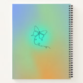 Carnet Devis Aura de dégradé de manifeste personnalisé (Dos)