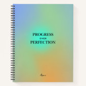 Carnet Devis Aura de dégradé de manifeste personnalisé (Devant)