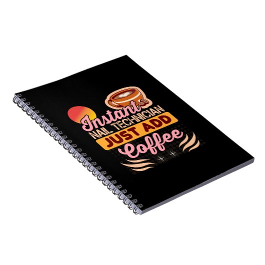 Carnet Devis de café du technicien de clou instantané ten (Côté Droit)