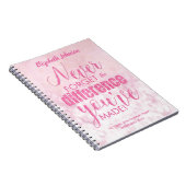 Carnet Devis de retraite personnalisée rose (Côté Droit)