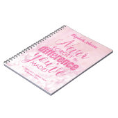 Carnet Devis de retraite personnalisée rose (Côté gauche)