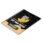 Carnet Devis de rêve dur de la chouette Banana Moon (Côté gauche)