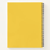 Carnet Devis jaune citron amusant (Dos)