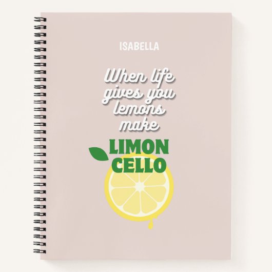 Carnet Devis Limoncello tendance (Devant)