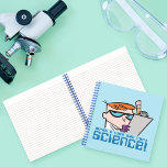 Carnet Dexter<br><div class="desc">Laboratoire de Dexter | Check out this fun graphic of Dexter with a clipboard and his phrase : "What a fine day for science !"</div>