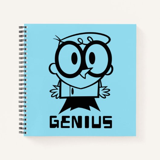Carnet Dexter "Genius" - Graphique en bref (Devant)