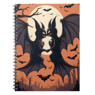 Carnet d'Halloween de chauve-souris éffrayante - P
