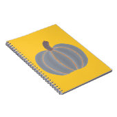 Carnet d'Halloween gris Citrouille orange (Côté Droit)