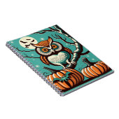 Carnet d'Halloween Nocturne de Owl avec Citrouille (Côté Droit)