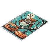 Carnet d'Halloween Nocturne de Owl avec Citrouille (Côté gauche)