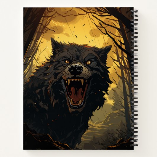 Carnet d'Halloween Werewolf (Dos)