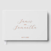 Carnet d'huile d'invité mariage | Argent léger (Recto)