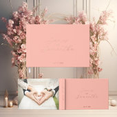 Carnet d'huile d'invité mariage | Corail clair