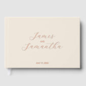 Carnet d'huile d'invité mariage | Neutre (Recto)