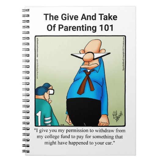 Carnet d'Humour parental amusant (Devant)