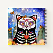 Carnet Dia De Los Muertos Chat Noir (Dos)