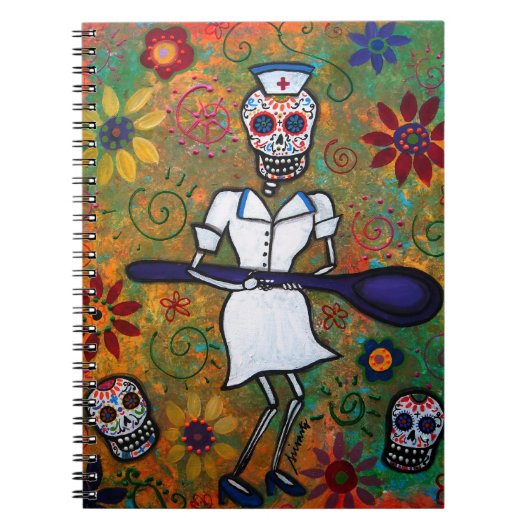 Carnet Dia de los Muertos NURSE Notebook (Devant)