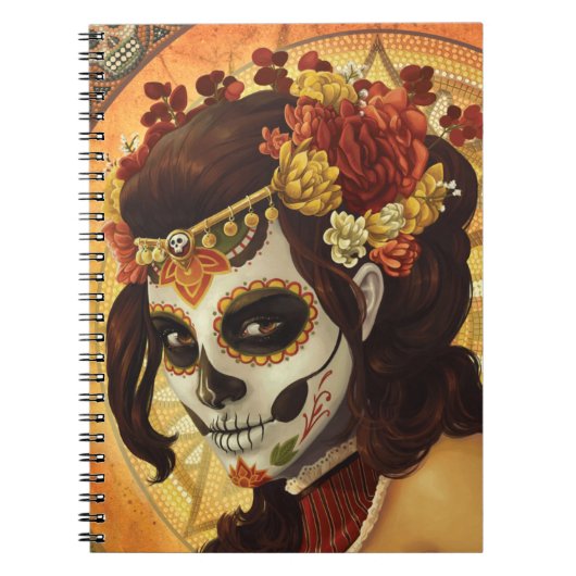 Carnet Dia De Los Muertos Throw Pillow (Devant)