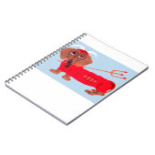 Carnet Diable Dachshund (Côté gauche)