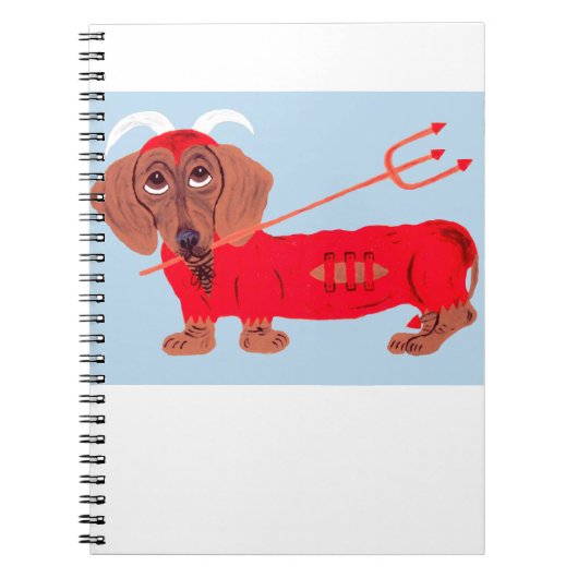 Carnet Diable Dachshund (Devant)