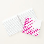 Carnet Diagonales en Magenta et Blanc (Intérieur)