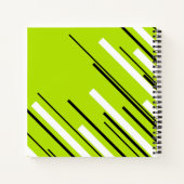 Carnet Diagonales - Vert citron vert (Dos)