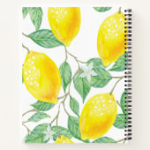 Carnet Diagramme citron jaune vert (Dos)