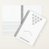 Carnet Diagramme de référence de la voie de Bowling noir  (À l'intérieur)