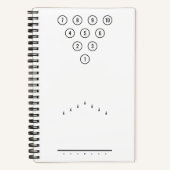 Carnet Diagramme de référence de la voie de Bowling noir  (Recto)