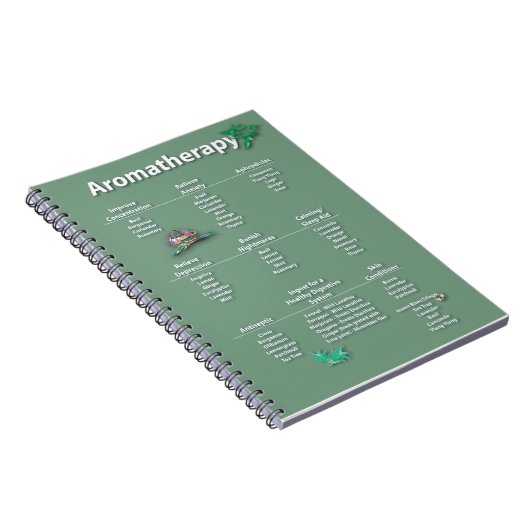 Carnet Diagramme de référence rapide d'aromathérapie (Côté Droit)