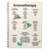Carnet Diagramme de référence rapide d'aromathérapie (Devant)