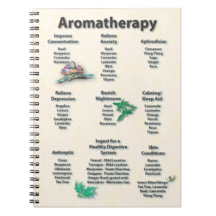 Carnet Diagramme de référence rapide d'aromathérapie
