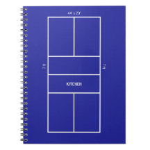 Diagramme de terrain de pickleball de la cuisine
