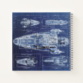 Carnet Diagramme de vaisseau spatial de science-fiction (Dos)