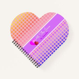 Carnet DIAIRE PERSONNEL ROSE avec VOTRE NOM en texte viol