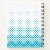 Carnet Diamant Abstrait bleu vert moderne (Dos)