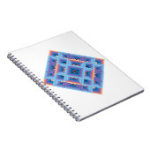 Carnet Diamant de surface géométrique bleu violet (Côté Droit)