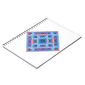 Carnet Diamant de surface géométrique bleu violet (Côté gauche)