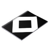 Carnet Diamant noir, Bordure en blanc gras (Côté gauche)
