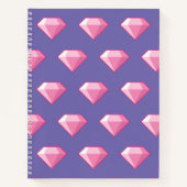 Carnet Diamant rose Pixel (Devant)