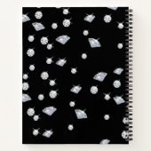 Carnet Diamants à étincelles personnalisés (Dos)