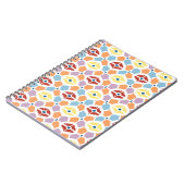 Carnet Diamants colorés ikat géométrique (Côté gauche)