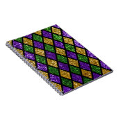 Carnet Diamants de paillettes scintillants, arrière - pla (Côté Droit)