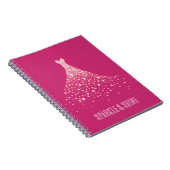 Carnet Diamants de verre Robe rose (Côté Droit)