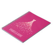 Carnet Diamants de verre Robe rose (Côté gauche)
