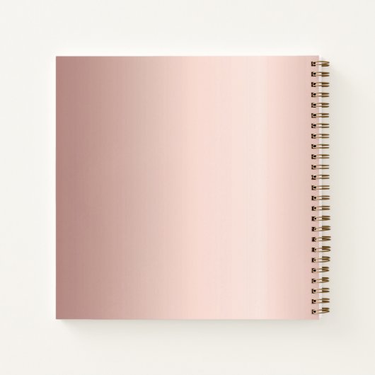 Carnet Diamants en or rose (Dos)